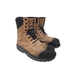 DAKOTA Men 8" Steel Toe Steel Plate Quad Comfort Work Boots 8522 Wheat Size 10W